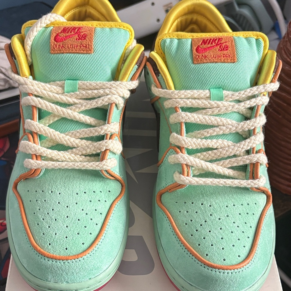 Nike Kids Aqua and Yellow Sneakers